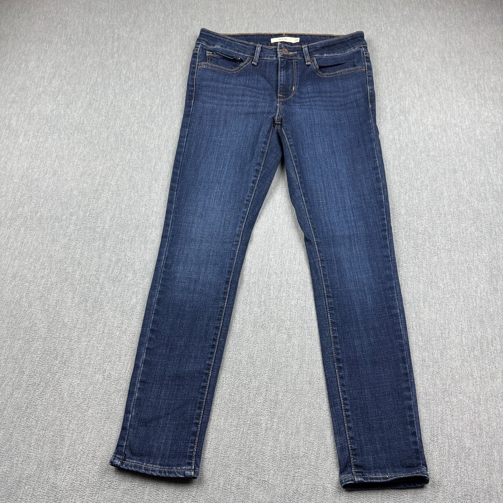 Levis Jeans Womens 27x26 711 Skinny Mid-Rise Stretchy Denim Button Cotton Pocket